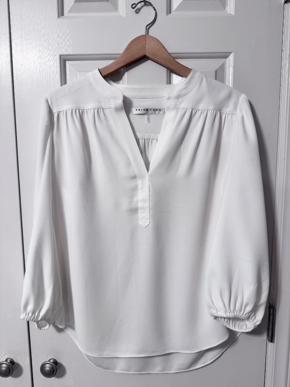 Trina Turk Relativity Blouse in White